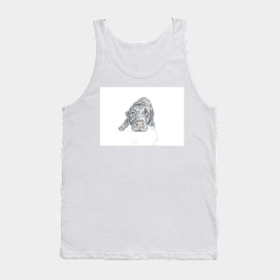 Labrador artwork portrait. Tank Top